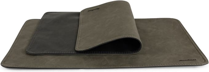 Pavelinni | Basic Line | Dubbelzijdige Placemat in eco-leer | Omkeerbaar | 30x45cm | Smoked/Graniet (K06/K07)