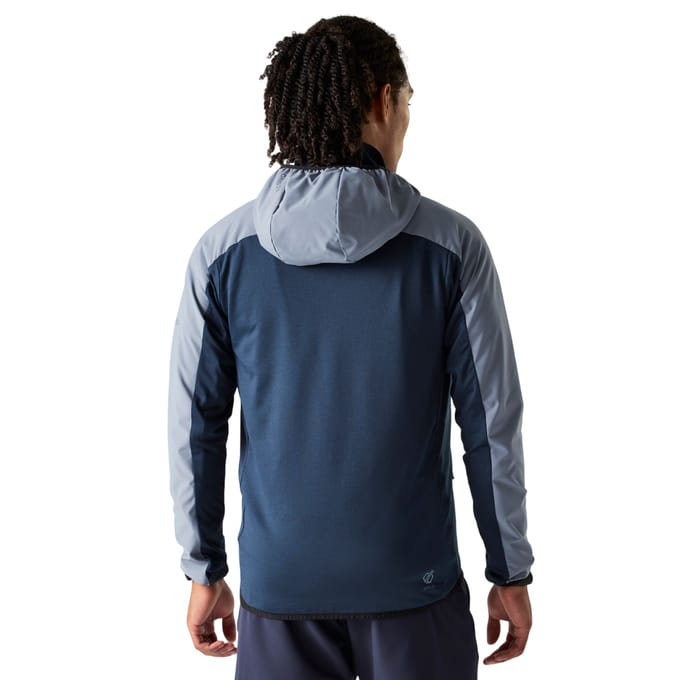 Dare 2B Heren Endurance Tweekleurige Stretch Midlayer (Kwik/Navy)