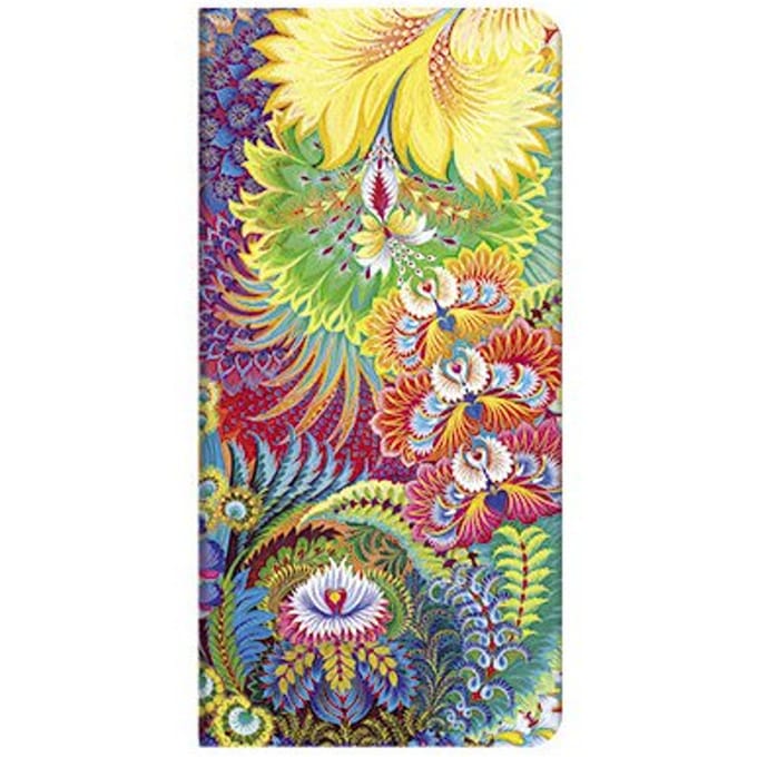Paperblanks cahier, formaat 9 x 18 cm., uitvoering dayspring slim, gelinieerd