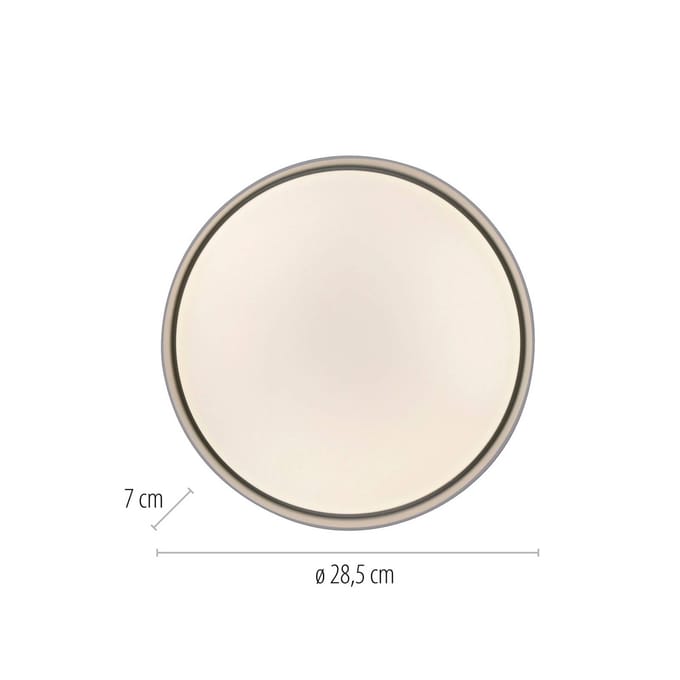 Schöner Wohnen LED plafondlamp TAVOLI, zwart, Ø 29 cm, metaal, CCT, dimbaar