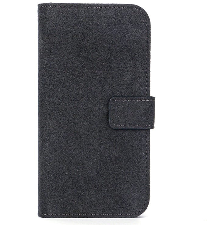iPhone 14 Pro - Wallet Alcantara Case - Space Grey