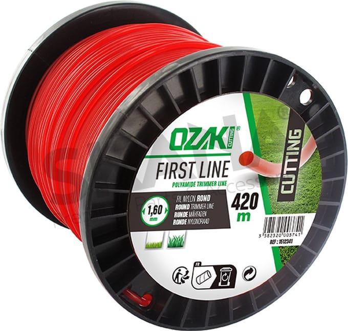 Rol ronde nylondraad OZAKI - Lengte: 420 m, Ø: 1,60mm