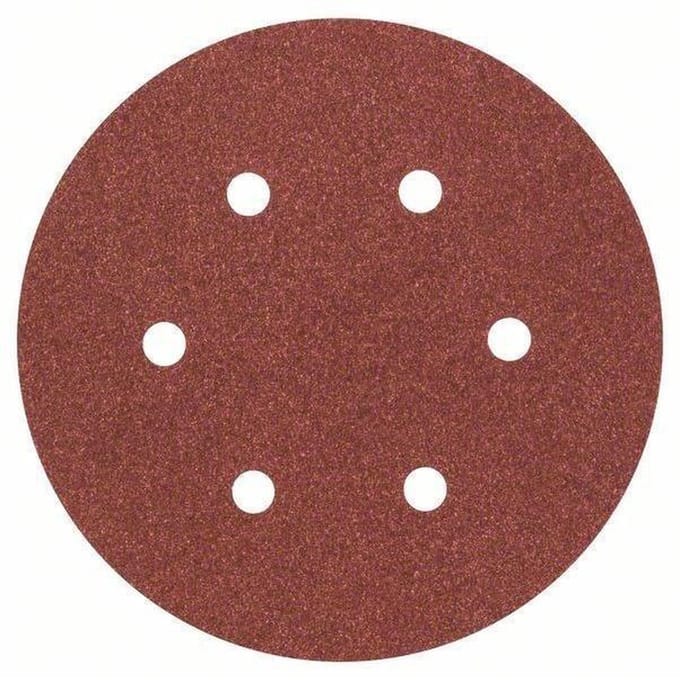 Bosch Accessories 2609256A32 Excenterschuurpapier Met klittenband, Geperforeerd Korrelgrootte (num) 120 (Ø) 150 mm 5 stuk(s)