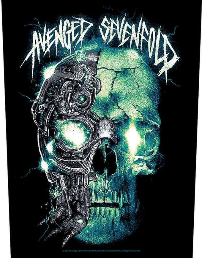 Avenged Sevenfold - Mechanical Skull Rugpatch - Multicolours
