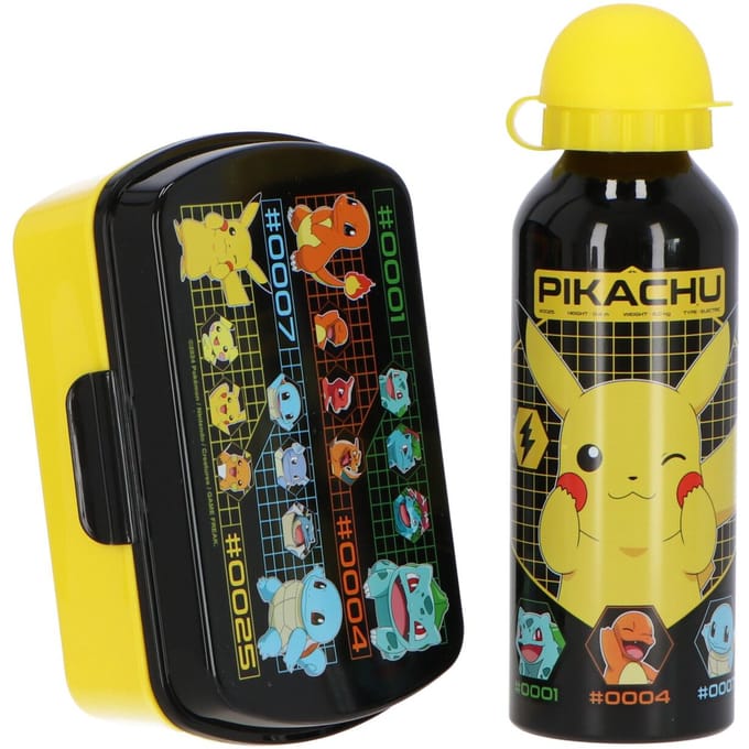 Pokémon Broodtrommel en Drinkfles - Schoolset - Lunchset - Lunchtrommel en Drinkbeker