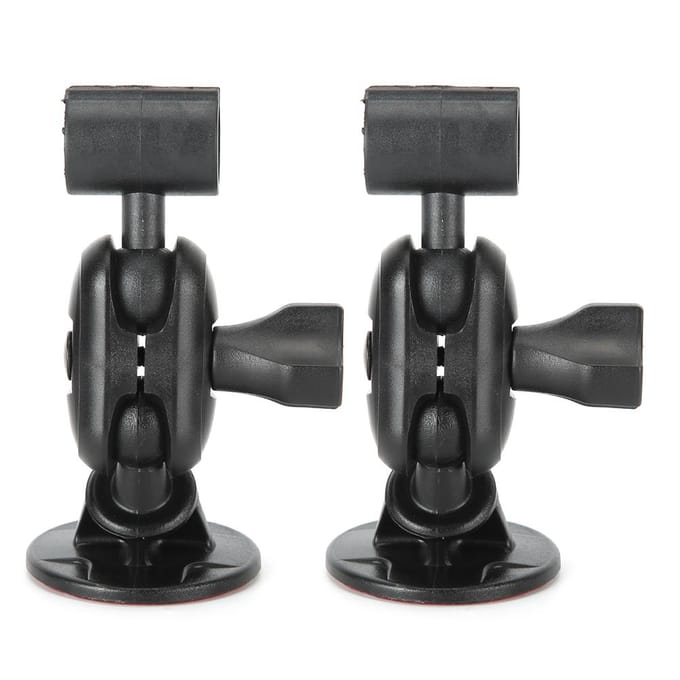 2pcs Petit Support de Caméra de Tableau de Bord Support Enregistreur de Tableau de Bord Ventouse Réglable à 360 Degrés Universel gray