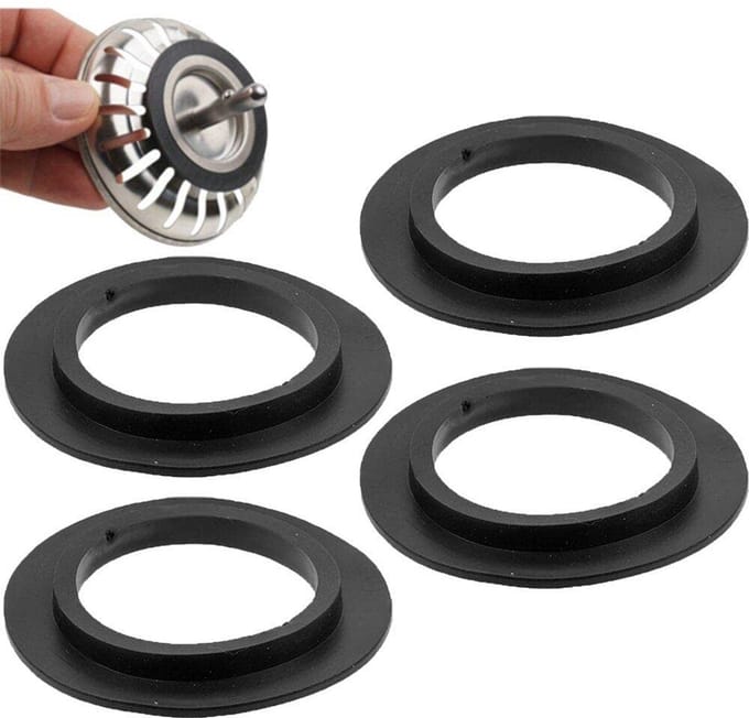 5 Stuks Rubberen Afvoerzeef Afdichting voor Wasmachine en Wastafel 78-80 mm
