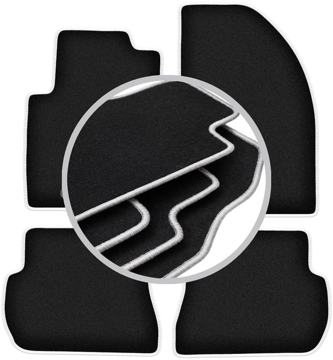 CARLUX-SILVER automatten voor: Ford Fusion hatchback (2005-2012)