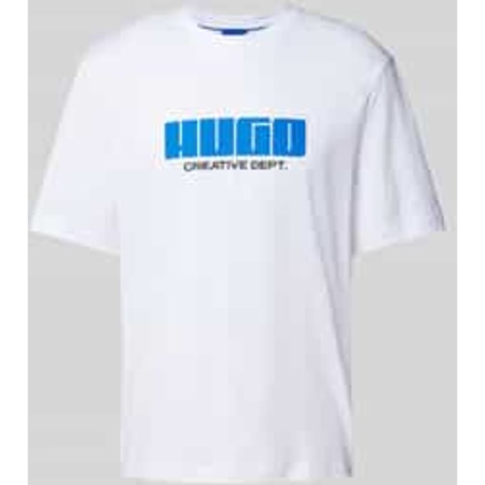 T-shirt met labelprint, model 'Newromi'
