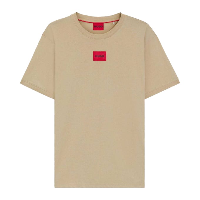 Hugo Heren Diragolino212 Logo T-Shirt (Beige)