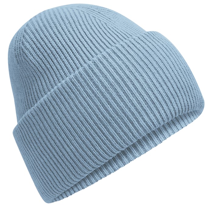 Beechfield Klassieke, diep gebreide muts (Stofblauw)