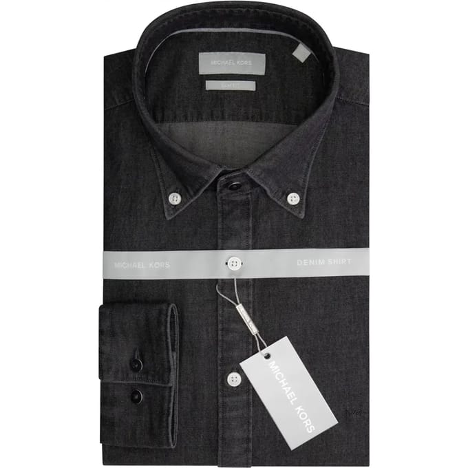 Shirt met lange mouwen Michael Kors Real Indigo Slim BD