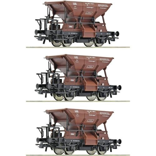 Roco 6600269 Goederenwagen DC Wagenset met drie Talbot-grindwagens van de Deutsche Bundesbahn