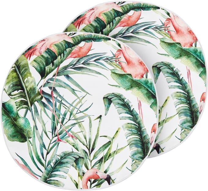 ELLERA - Tuinkussen set van 2 - Multicolor - 40 cm - Polyester