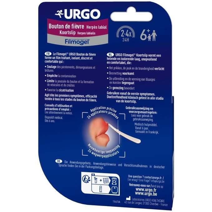 URGO Filmogel® Koortslip | Herpes Labialis 3 Filmtabletten
