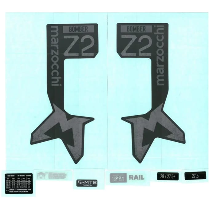 Fietsvork sticker Marzocchi 2024 Bomber Z2