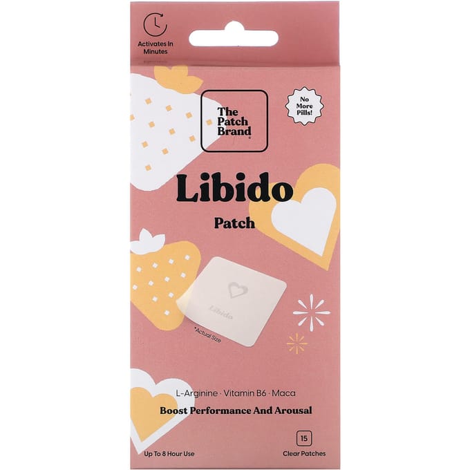 The Patch Brand, libido patch, 15 doorzichtige pleisters white
