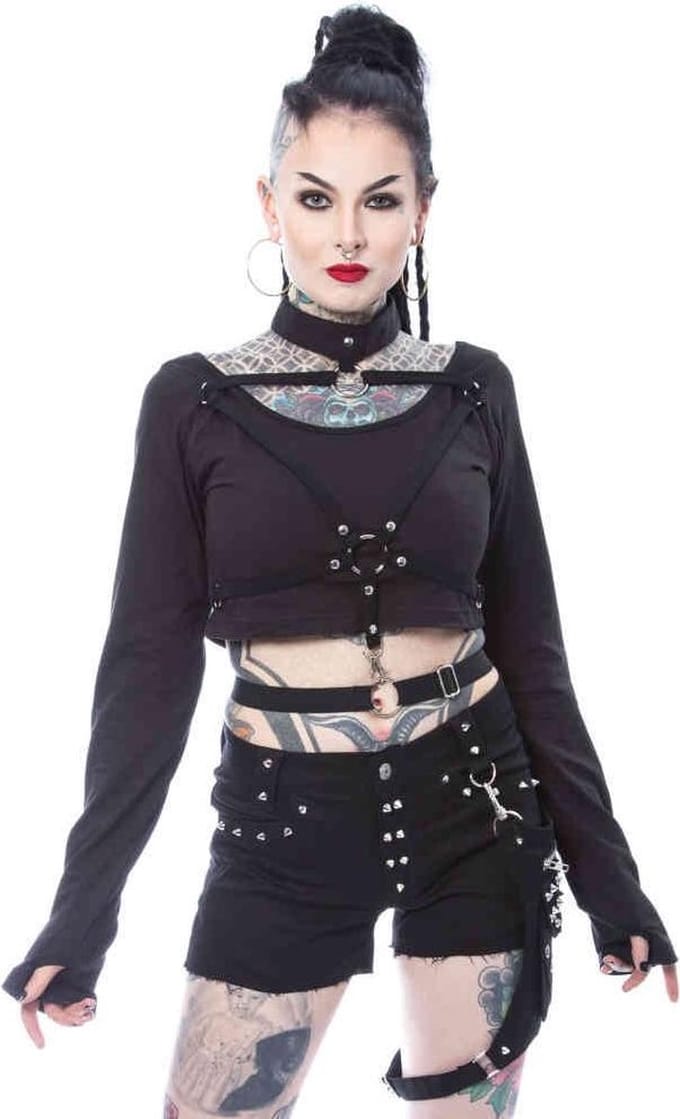 Heartless - VEGA Longsleeve top - L - Zwart
