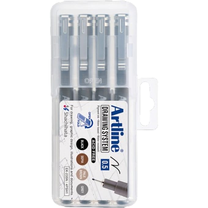 Fineliner Artline technisch 0.5mm assorti