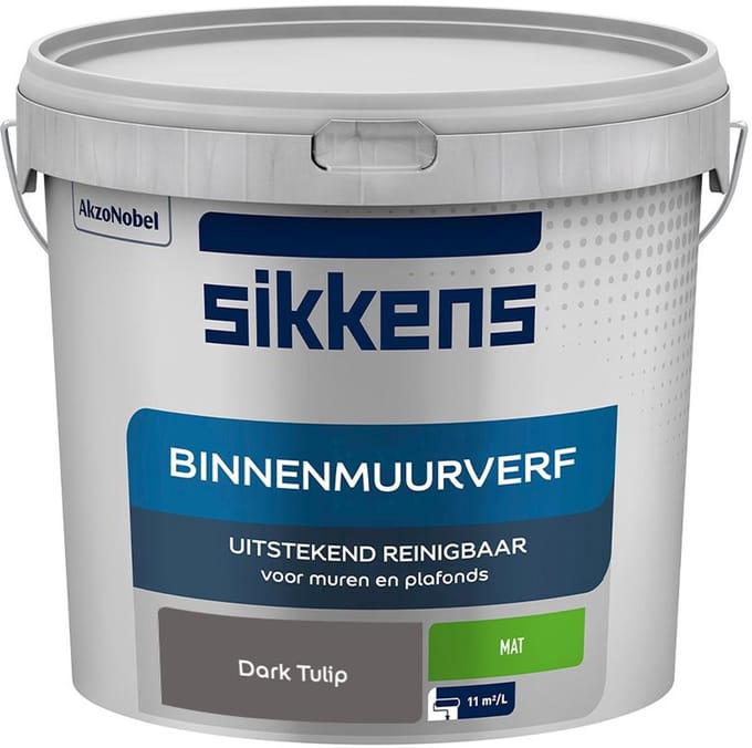 Sikkens - Binnenmuurverf Mat - Dark Tulip - Mengverf - 5 L