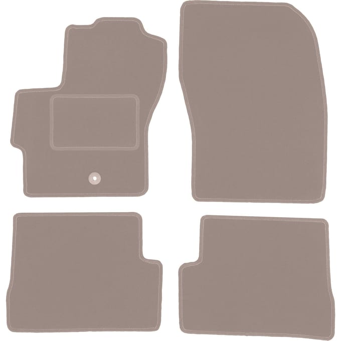 Beige veloursmatten voor: Mazda 3 I BK hatchback (2003-2009)