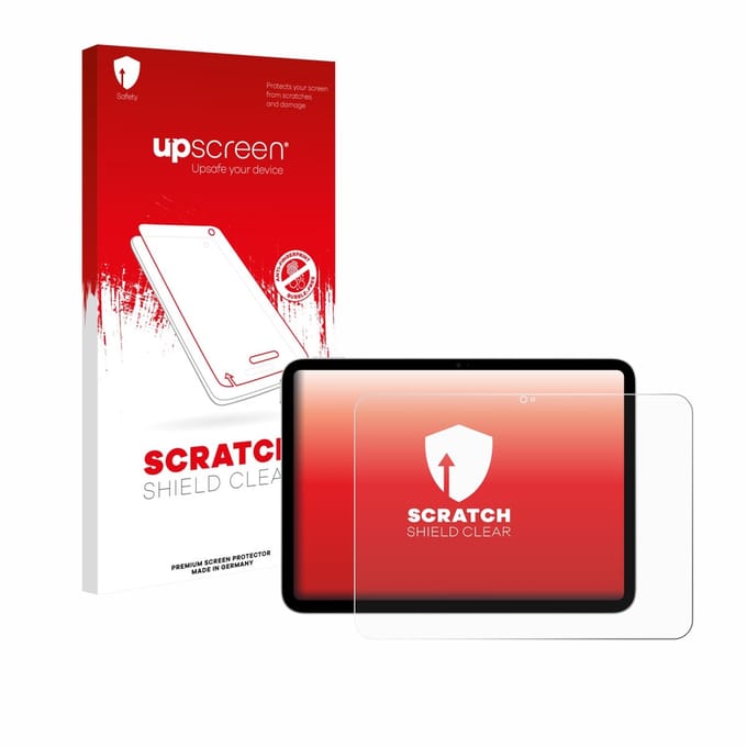 upscreen - Screenprotector voor Apple iPad A16 11" 2025 (11. Gen.) - Folie Beschermfolie transparant