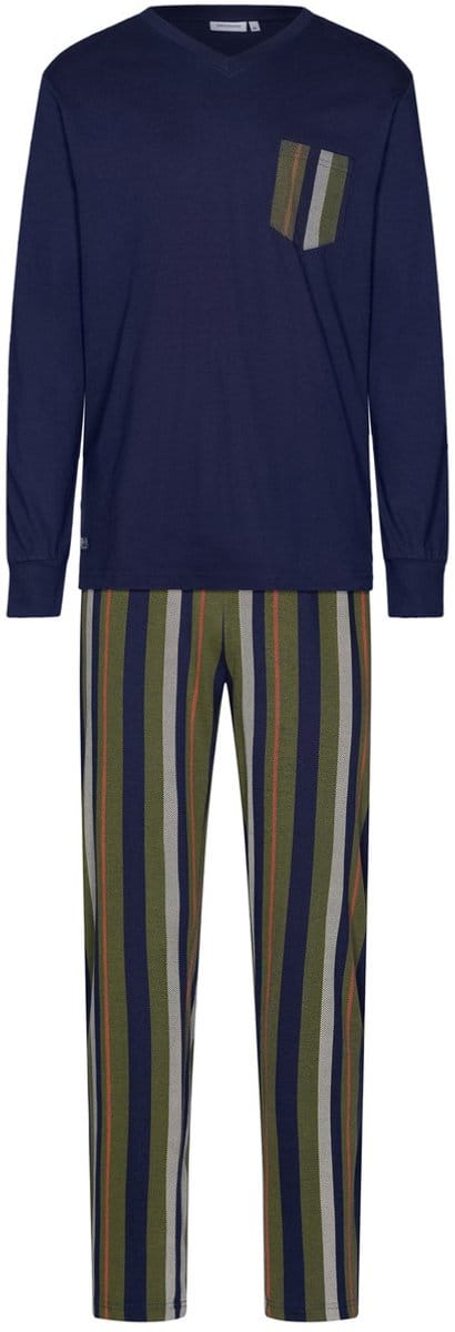 Pastunette - Pyjama - Adventure - Katoen/Modal - Blauw/Groen - Maat S