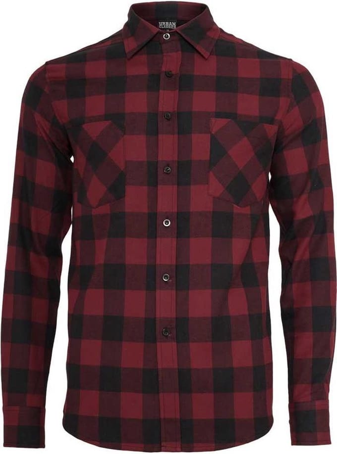 Urban Classics Checked Flannel Heren Flanellen overhemd - 5XL