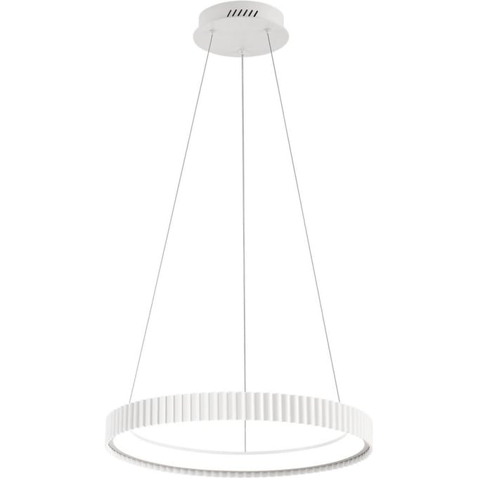 Luce Ambiente Design LED hanglamp Niike, wit, Ø 50 cm, metaal, CCT