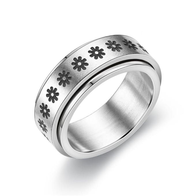 Fidget ring bloemen - Anti-stress - Anti-angst