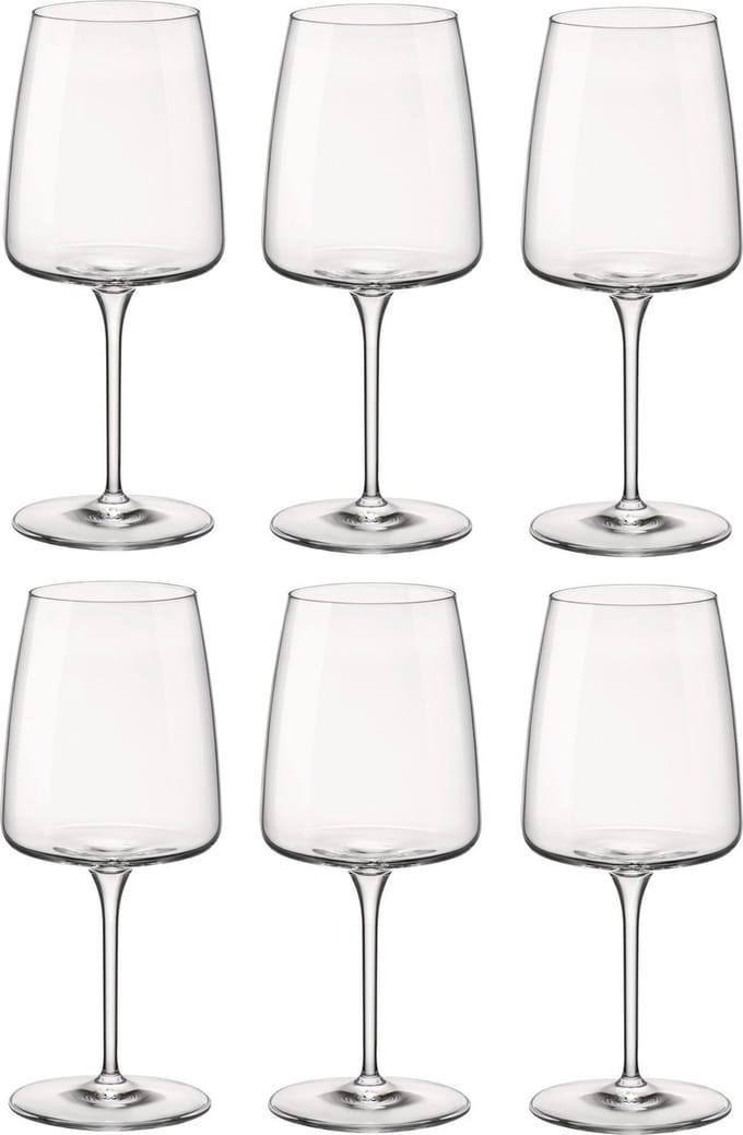 Bormioli Rocco Nexo Wijnglazen 54 cl / 540 ml | Set van 6 Stuks | Geschikt voor Rode Wijn | Glas | Vaatwasserbestendig | Voor Thuis en Horeca