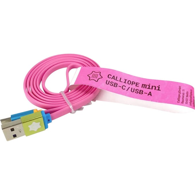 CALLIOPE USB Kabel A > C Data- en stroomkabel Calliope [1x USB-A 2.0 stekker - 1x USB-C stekker] 1 m Veelkleurig gesorteerd Data-/stroom-kabel