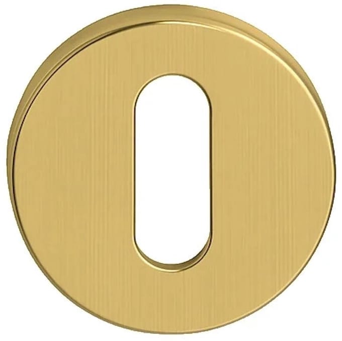 DutchLine - Losse Cilinderrozet Rond – Geborsteld messing Goud