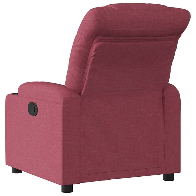 vidaXL - Fauteuil - verstelbaar - stof - wijnrood