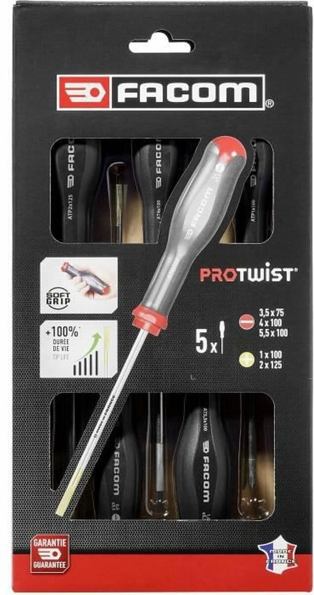FACOM SET VAN 5 PROTWIST SCHROEVENDRAAIERS