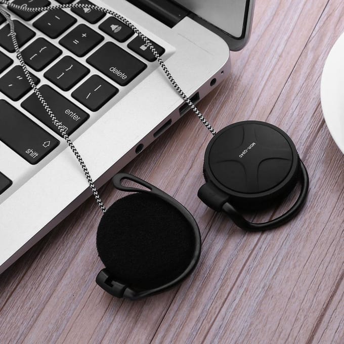 3,5 mm bekabelde gamingheadset on-ear sportkoptelefoon wit