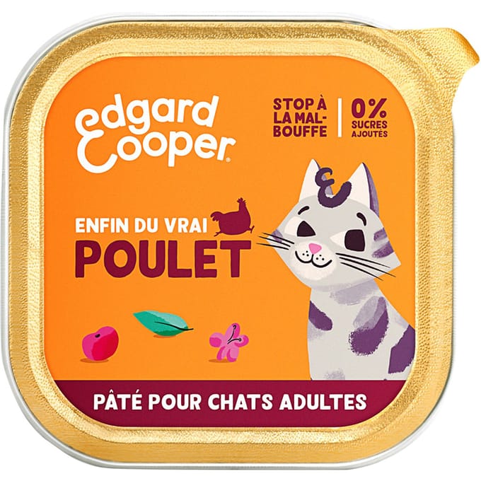 85g Edgard & Cooper Adult Graanvrije Kip Paté - Paté pour chat