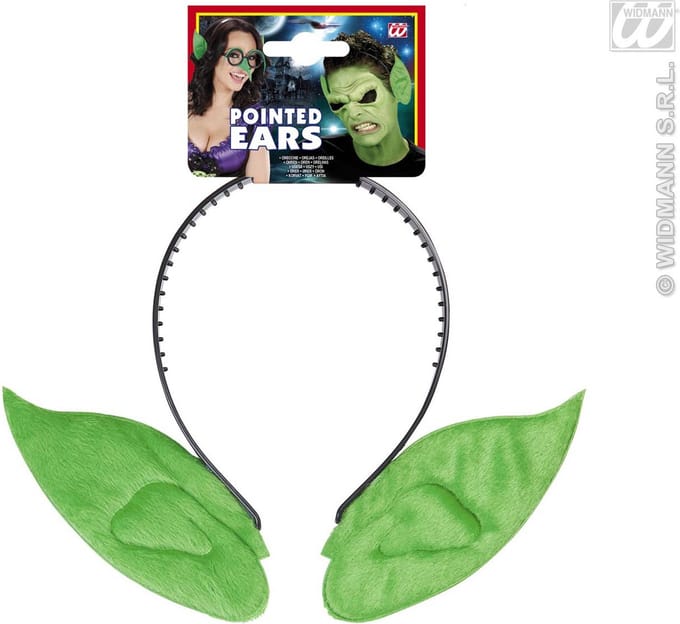 Aliën oren groen op haarband