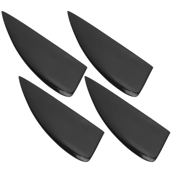 4 Stuks Surfplank Fin Set Plastic Surf SUP Vinnen voor Longboard Paddleboard Surfplank Staart black