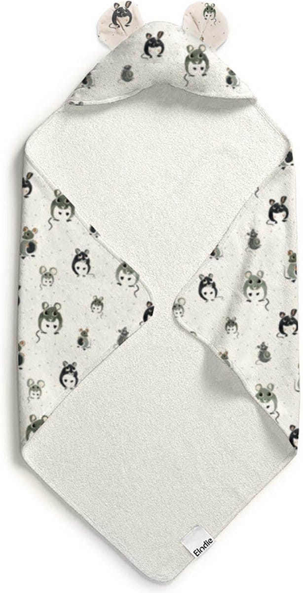 Elodie Badcape - Badcape Baby - Badcape - Badcape met capuchon - Kraamcadeau - Forest Mouse