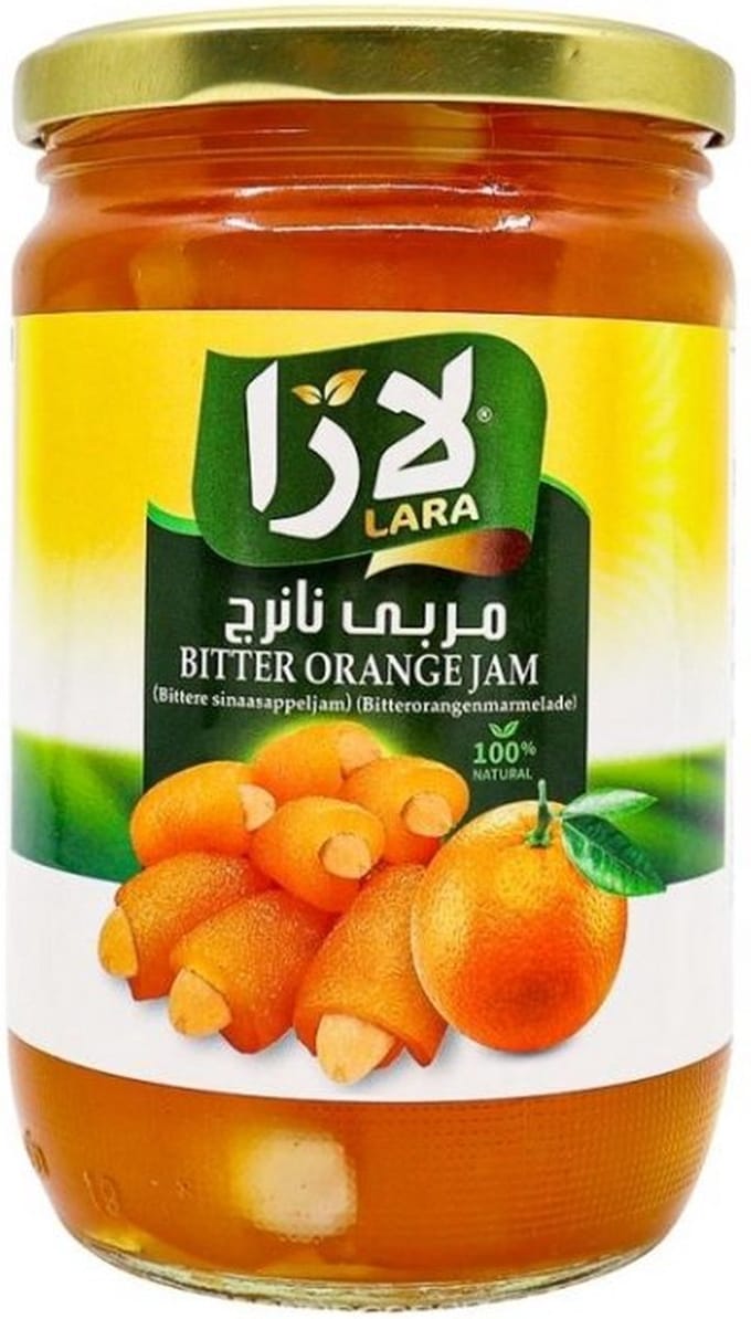 Lara Hele Stukjes Bitter Sinaasappel Jam met Amandelen 2 x 775 Gram
