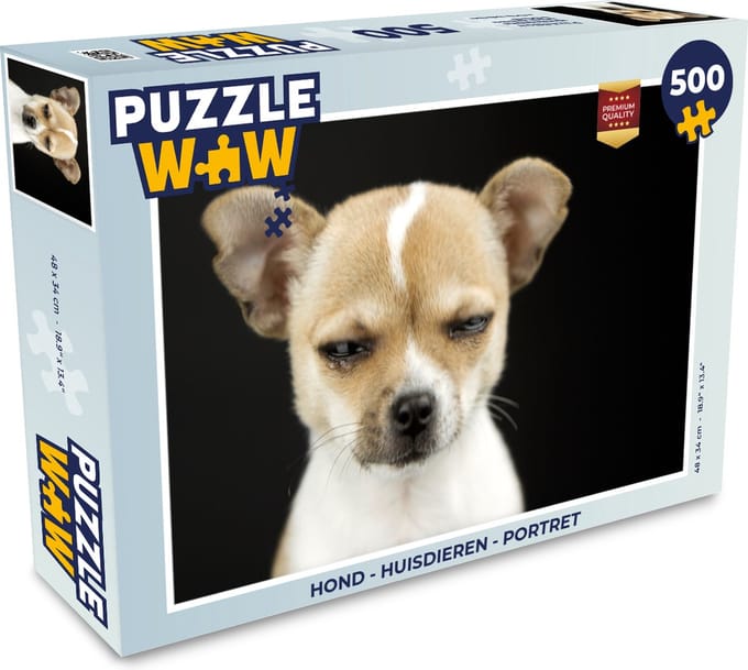 Puzzel Hond - Huisdieren - Portret - Legpuzzel - Puzzel 500 stukjes