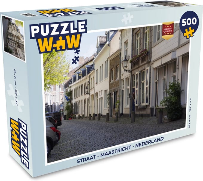 Puzzel Straat - Maastricht - Nederland - Legpuzzel - Puzzel 500 stukjes