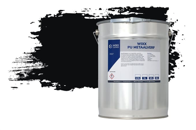 Wixx PU Metaalverf - 20L - RAL 9005 | Gitzwart