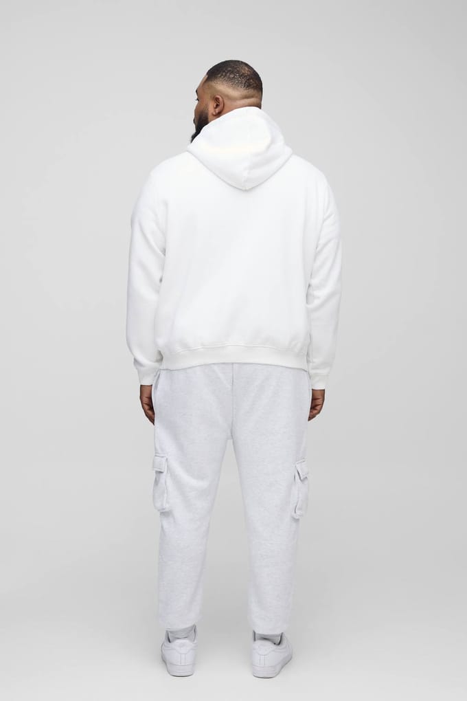 Plus Skinny Fit Cargo Joggers In Grey Marl | Size 3XL