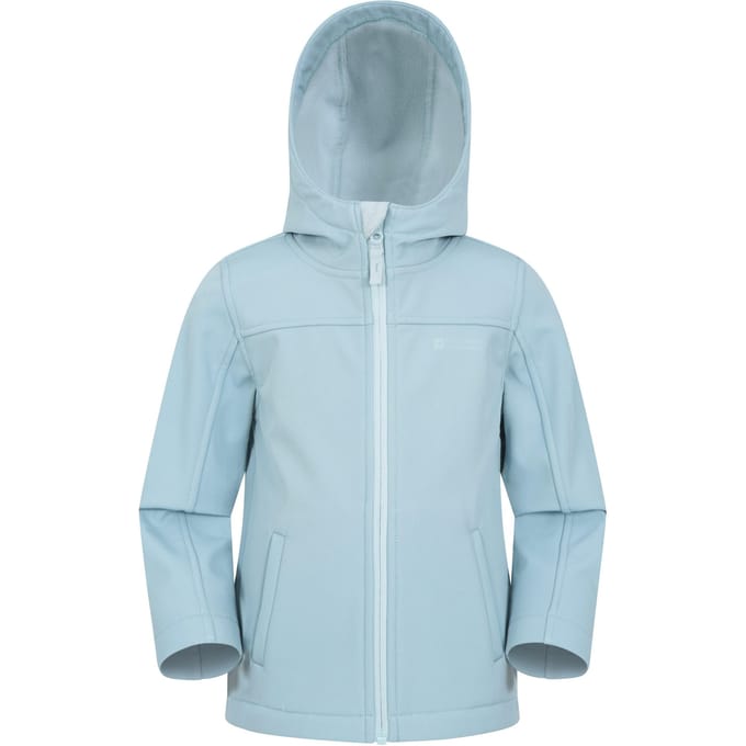 Mountain Warehouse Waterbestendige Soft Shell Jas voor kinderen/Kinderen (Lichtblauw)