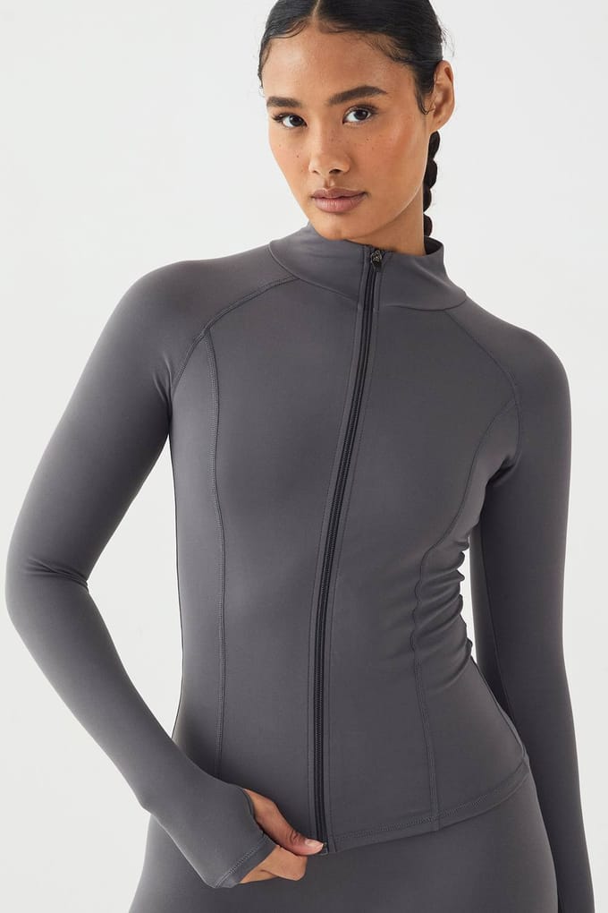 Dames DSGN Studio Ultra Sculpt Ritsjack | Houtskool | Maat: Large