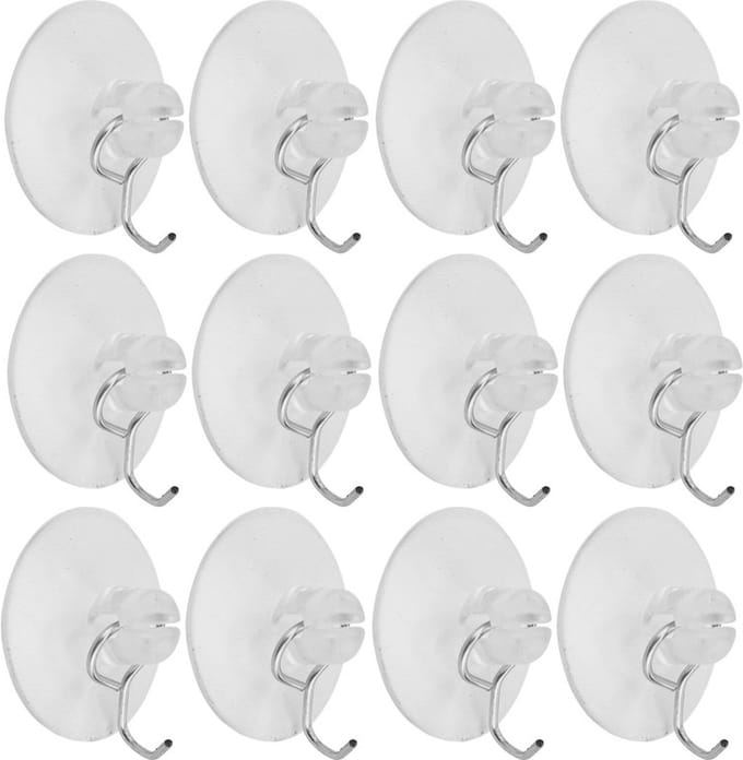 20x Zuignap haakjes 3,5 cm/ophanghaakjes/ophanghaken
