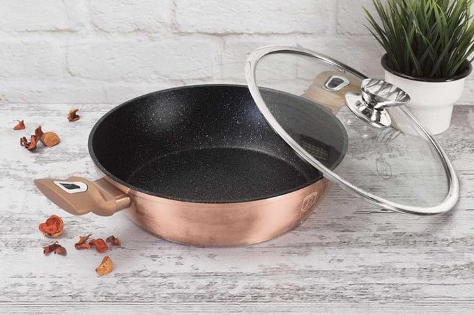 Berlinger Haus Rose Gold Edition - Pannenset - Granieten Coating - Inductie - Soft Touch Handvatten