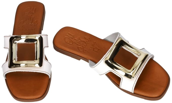 Oh! My Sandals -Dames - wit - slippers & muiltjes - maat 41